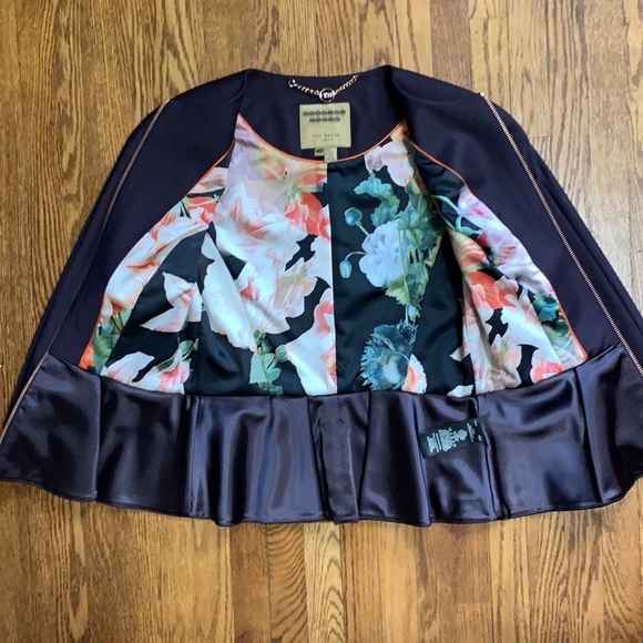 Host Pick NWOT Ted Baker “Eben” peplum suit Jacket - Picture 4 of 8